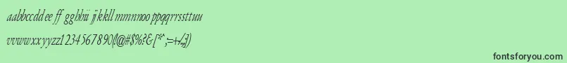 ArmyOfDarknessItalic Font – Black Fonts on Green Background
