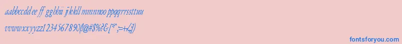 ArmyOfDarknessItalic Font – Blue Fonts on Pink Background