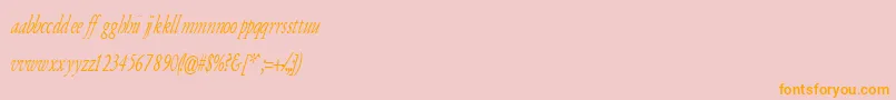 ArmyOfDarknessItalic Font – Orange Fonts on Pink Background
