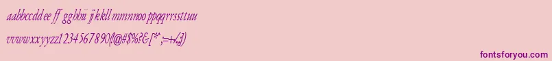 ArmyOfDarknessItalic Font – Purple Fonts on Pink Background