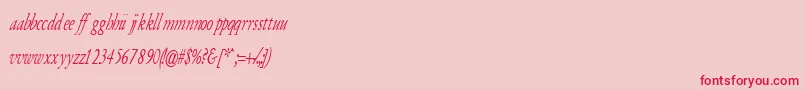ArmyOfDarknessItalic Font – Red Fonts on Pink Background