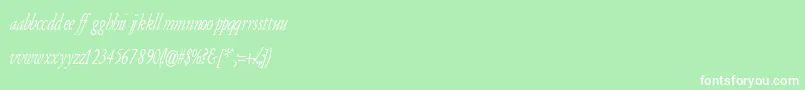 フォントArmyOfDarknessItalic – 緑の背景に白い文字