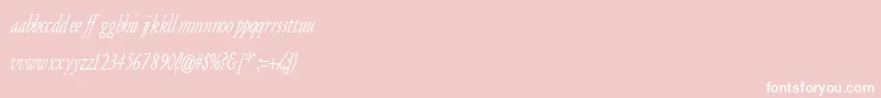 ArmyOfDarknessItalic Font – White Fonts on Pink Background