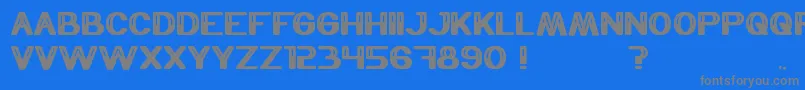 Thermometer Font – Gray Fonts on Blue Background
