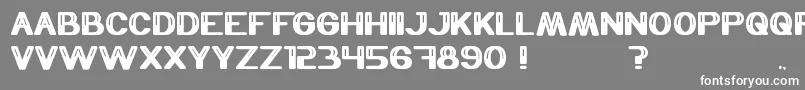 フォントThermometer – 灰色の背景に白い文字