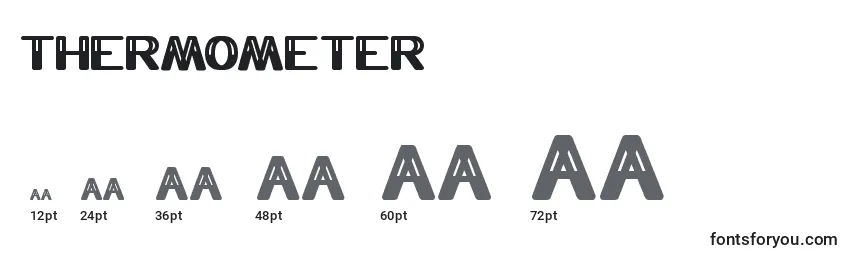 Thermometer Font Sizes