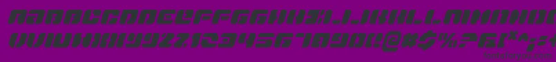 Lisätietoja DanStargateCondensedItalic-fontista DanStargateCondensedItalic-fontti – mustat fontit violetilla taustalla