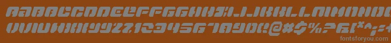 fuente DanStargateCondensedItalic – Fuentes Grises Sobre Fondo Marrón