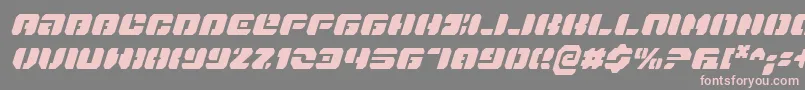 DanStargateCondensedItalic Font – Pink Fonts on Gray Background