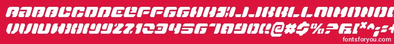 fuente DanStargateCondensedItalic – Fuentes Blancas Sobre Fondo Rojo