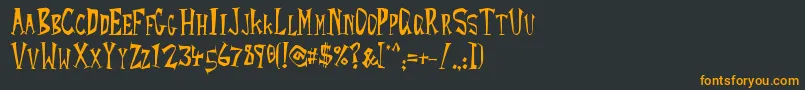 More about RocketYoyo Font RocketYoyo Font – Orange Fonts on Black Background