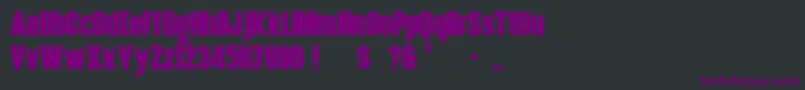HennigarD Font – Purple Fonts on Black Background