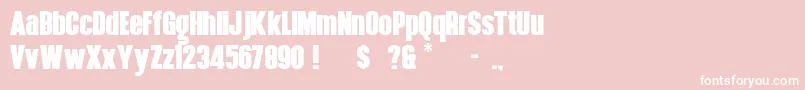 HennigarD Font – White Fonts on Pink Background