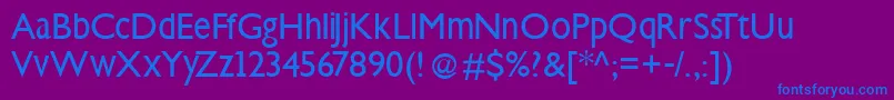 Steepklill Font – Blue Fonts on Purple Background