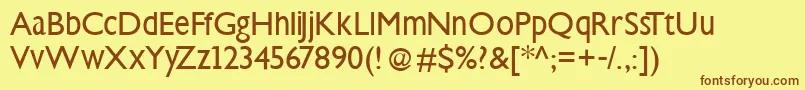 Steepklill Font – Brown Fonts on Yellow Background