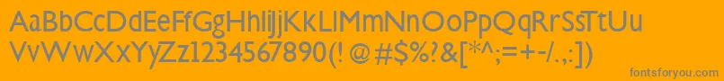 Steepklill Font – Gray Fonts on Orange Background