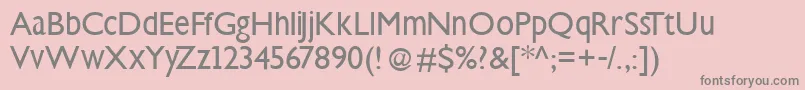 Steepklill Font – Gray Fonts on Pink Background