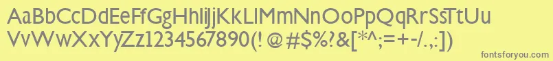 Steepklill Font – Gray Fonts on Yellow Background