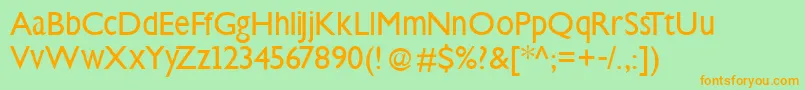 Steepklill Font – Orange Fonts on Green Background