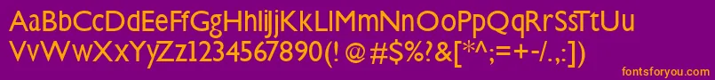 Steepklill Font – Orange Fonts on Purple Background