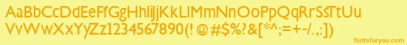 Steepklill Font – Orange Fonts on Yellow Background