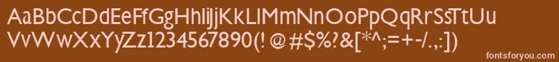 Steepklill Font – Pink Fonts on Brown Background