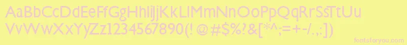 Steepklill Font – Pink Fonts on Yellow Background