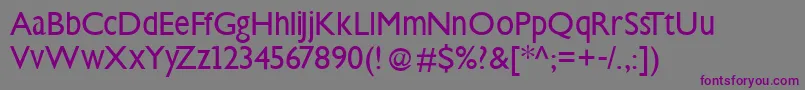 Steepklill Font – Purple Fonts on Gray Background