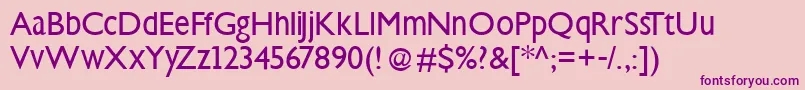 Steepklill Font – Purple Fonts on Pink Background