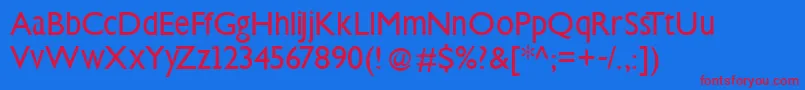 Steepklill Font – Red Fonts on Blue Background
