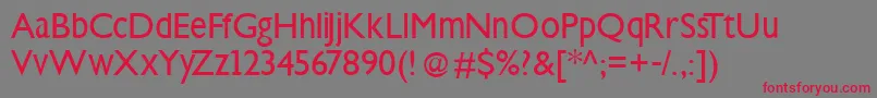 Steepklill Font – Red Fonts on Gray Background