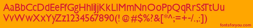Steepklill Font – Red Fonts on Orange Background