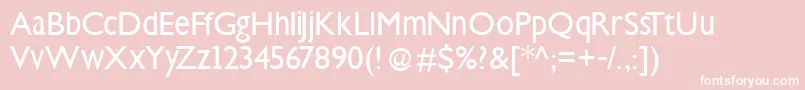 Steepklill Font – White Fonts on Pink Background