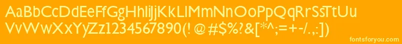Steepklill Font – Yellow Fonts on Orange Background