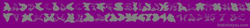 Graffonti.Gradient.Fill Font – Gray Fonts on Purple Background