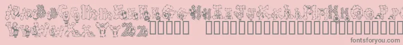 PatchworkAngel Font – Gray Fonts on Pink Background