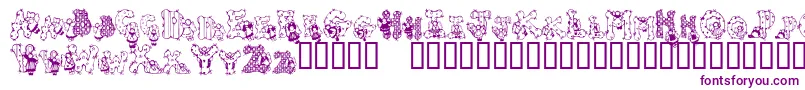 PatchworkAngel Font – Purple Fonts on White Background