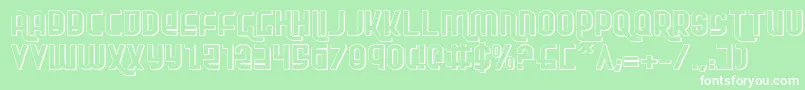 RokikierShadowExpanded Font – White Fonts on Green Background