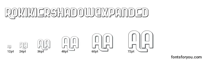 RokikierShadowExpanded Font Sizes