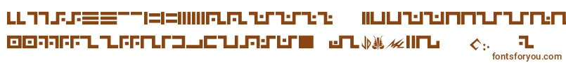 Шрифт Narn – коричневые шрифты на белом фоне