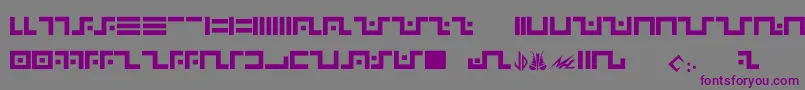 Шрифт Narn – фиолетовые шрифты на сером фоне
