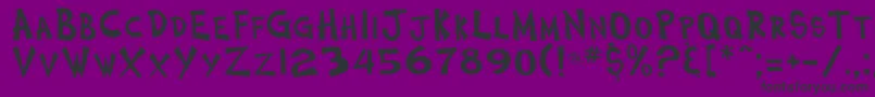 Cosmictwo Font – Black Fonts on Purple Background