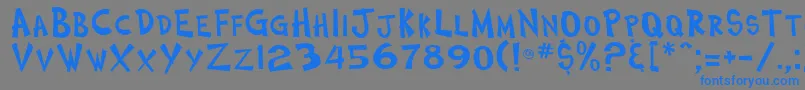 Cosmictwo-Schriftart – Blaue Schriften auf grauem Hintergrund