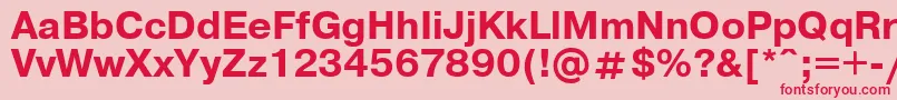 PragmaticaBold Font – Red Fonts on Pink Background