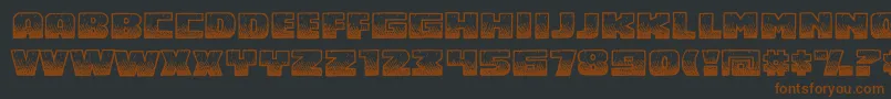 Midnsbrg Font – Brown Fonts on Black Background