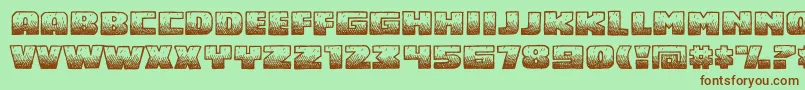 Midnsbrg Font – Brown Fonts on Green Background