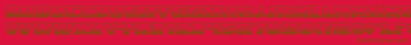 Midnsbrg Font – Brown Fonts on Red Background