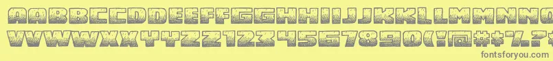 Midnsbrg Font – Gray Fonts on Yellow Background