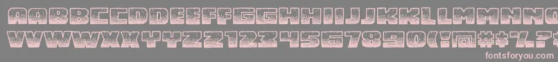 Midnsbrg Font – Pink Fonts on Gray Background
