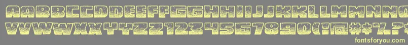 Midnsbrg Font – Yellow Fonts on Gray Background